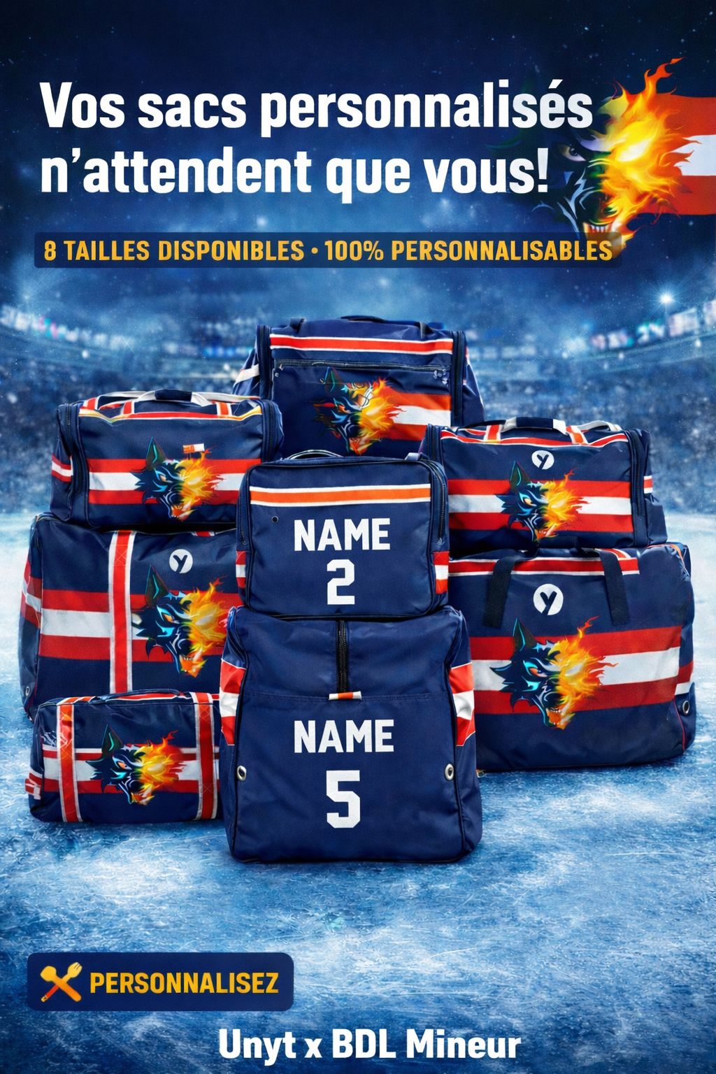 Sacs personnalisables BDL